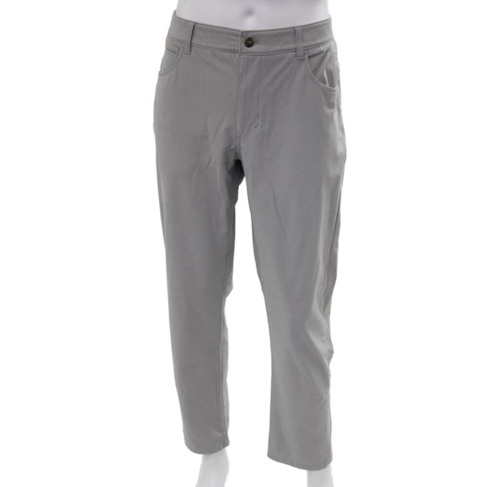 Johnnie-o Mens Gray Chinos 100% Polyester Classic Size 35